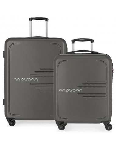 SET/2 TROLLEY  ABS 55-69CM.4R.MOVOM FLASH ANTRACITA